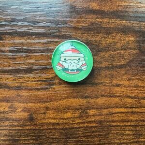 *Handmade Magnet* The Woobles Santa Claus Ornament Glass Sticker Magnet